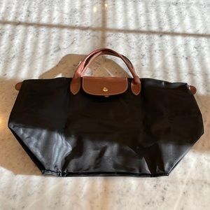 Small black longchamp bag